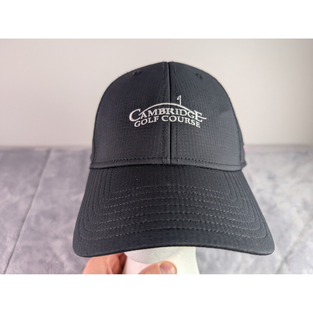 TaylorMade Cambridge Golf Course Indiana Flag Hat Mens Black Adjustable Cap